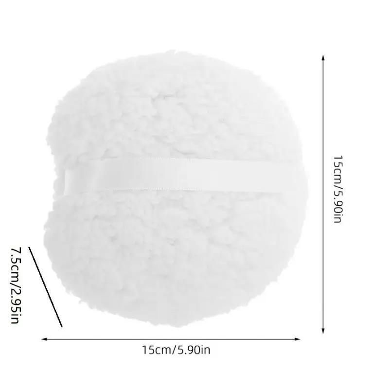 15cm Extra Large Powder Puff Oversize Long Plush Body Powder Applicator Easy To Hold Oversize Dust Puffs For Body Face Powder