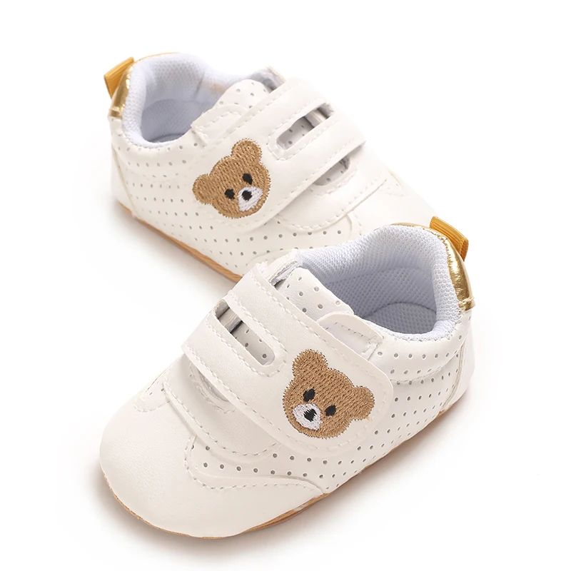 Frühling und Herbst Niedliche Bärenmuster Sportschuhe 0-12 Monate Baby Weiche Sohle Rutschfeste Sneaker – Detail 19