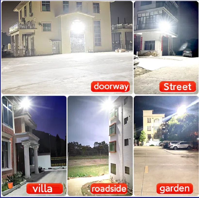 20000LM 10008LED Solar Outdoor Lights with Motion Sensor Wall Light Sunlight Energy Street Lamp Waterproof External Solar Lamp