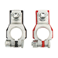 2pcs Positive Negative Battery Terminal Set 243407F000 243407F001 Car Cable Connector Clamp Replacement for INFINITI new