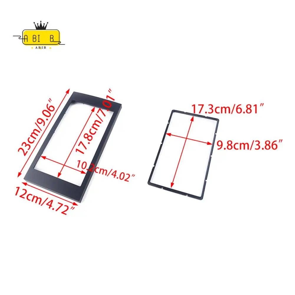 

ABIB -2 DIN DVD Stereo Radio Navigation Fascia Panel Surround Plate Frame Adaptor Fit For Ford Focus C-Max S-Max Fiesta Fusion
