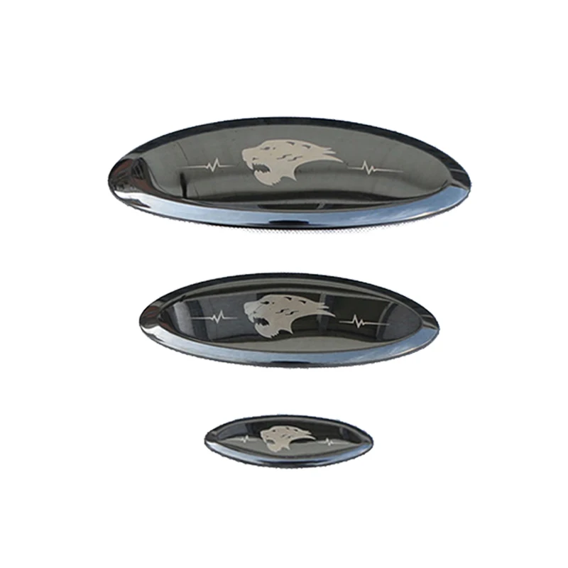 

Black Stainless Tiger Car Stickers Emblem For Chery Tiggo 7 Pro 2021 2022 2023 Badge Decals Trim Styling Accessories 3Pcs