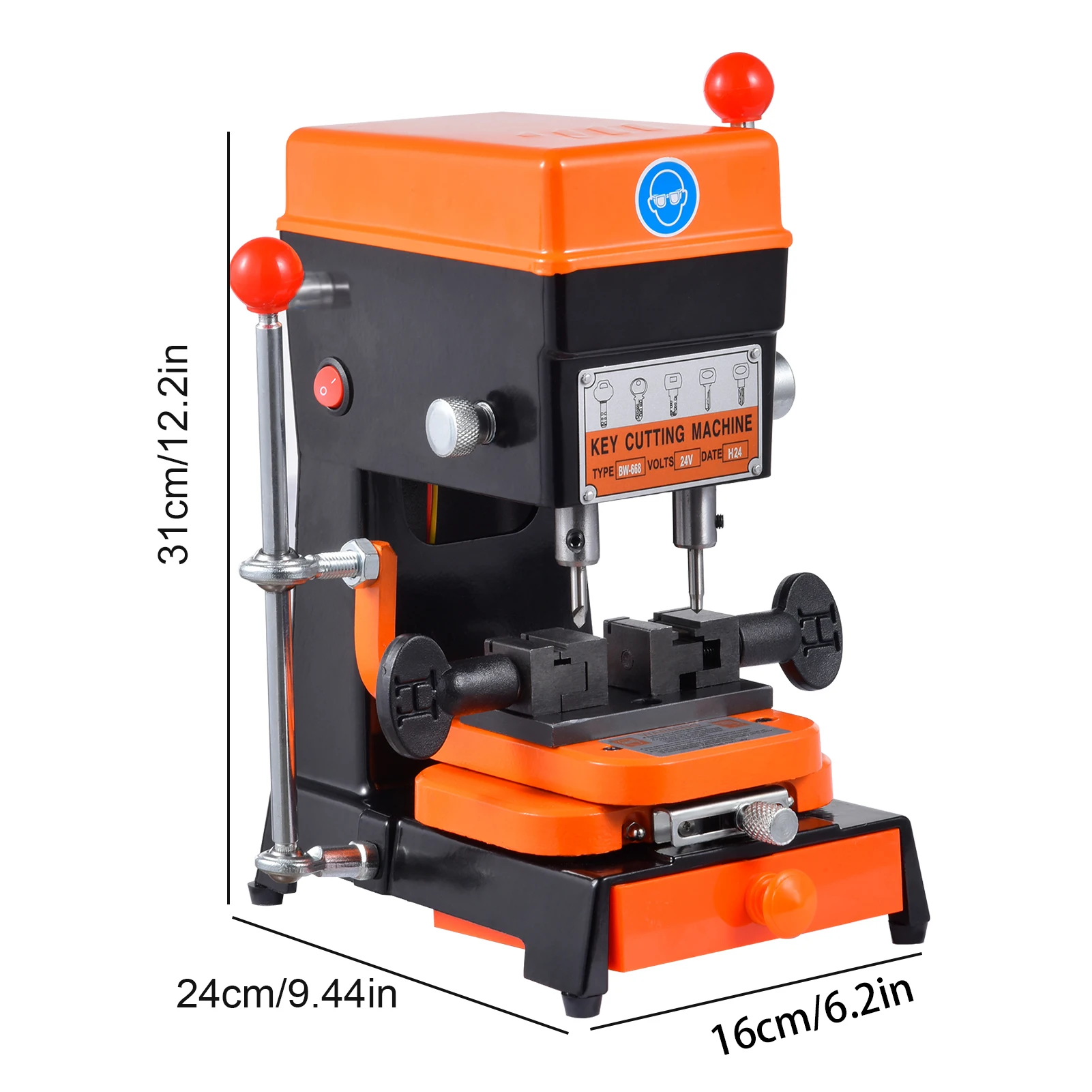 110V Electric Key Copy Machine Vertical Key Duplicating Machine Cutting Duplicate Equipment Duplicator for Door and Car Locks