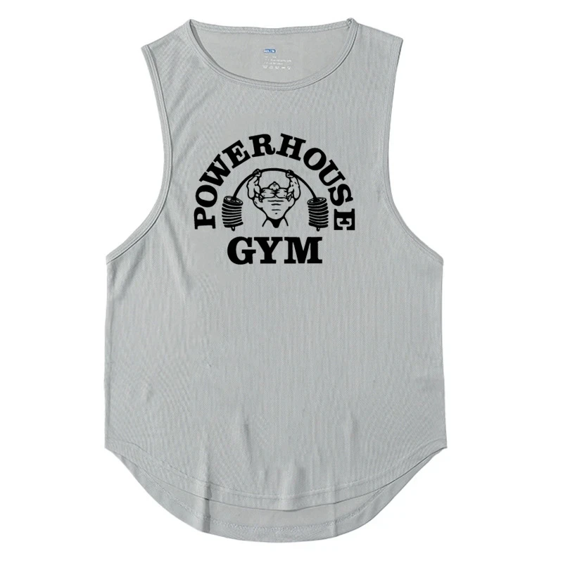 Men\'s Singlets Top for Fitness Gym T-shirts Suspenders Man Bodybuilding Shirt Vests Stringer Sleeveless Sweatshirt Clothing Vest