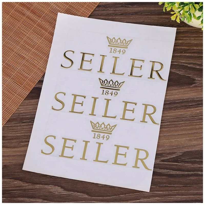 custom.Label Nickel Metallic Perfume 3D Transfer Thin Custom Metal Sticker