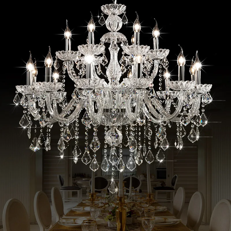 Luxury Traditional Classic K9 Crystal Chandelier Light For Living Room Bedroom Kitchen - Pendent Ceiling Fixture Top Quality