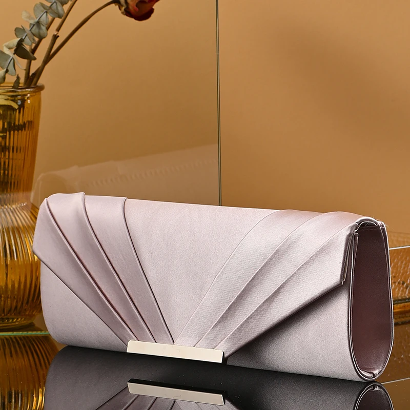 New Design Envelop Satin Evening Clutch Bag Trade Luxury shoulder Bags Lady Party Purses For wedding drees hand bag