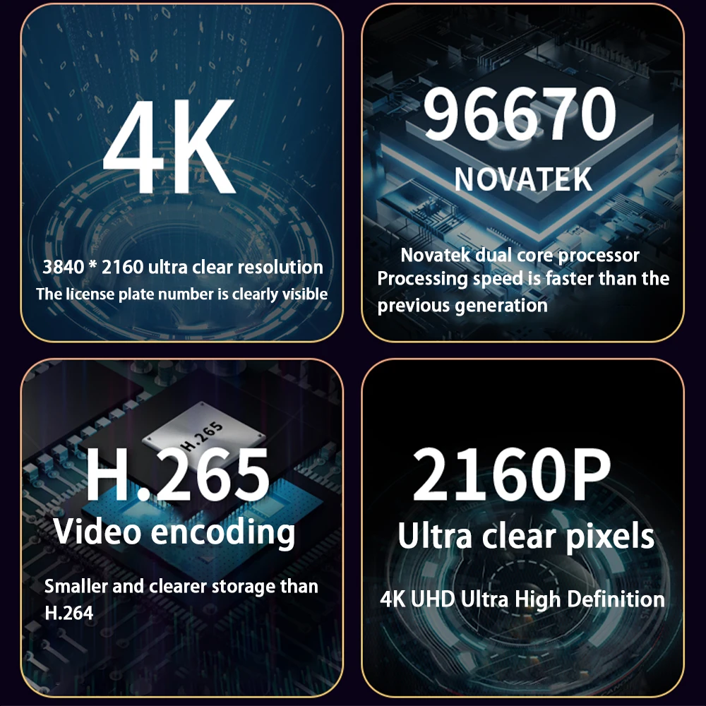 ل Volkswagen VW ID.7 ID7 ID 7 Vizzion 2023 ~ 2025 4K 2160P داش كام الجبهة الخلفية كاميرا السيارة DVR واي فاي التوصيل والتشغيل مسجل فيديو #4
