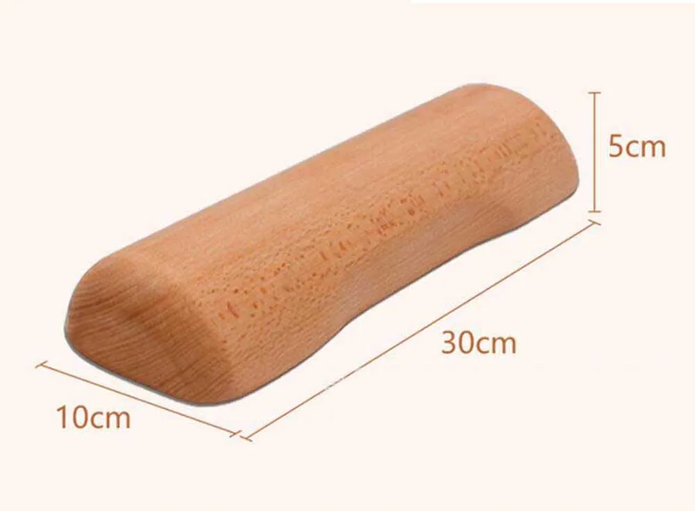 Neck massage pillow neck pillow Solid wood blocking the original wooden sleeper Adult health care pillow Body massager