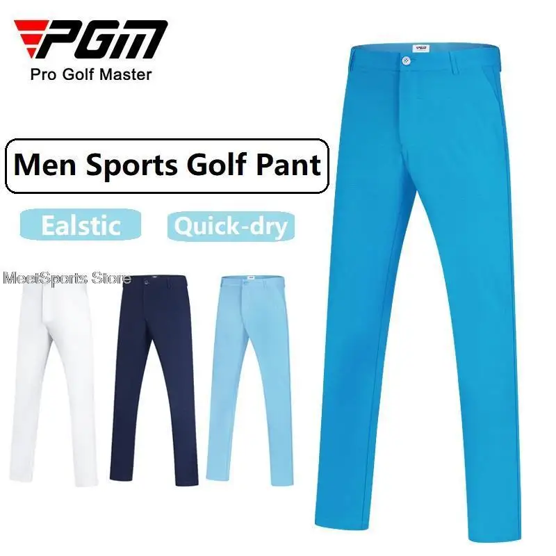 Pgm Thin Golf Pants Men Quick-Dry Trousers Breathable Golf Clothing Summer Male Elastic Casual Sports Pants XXS-4XL Plus Size