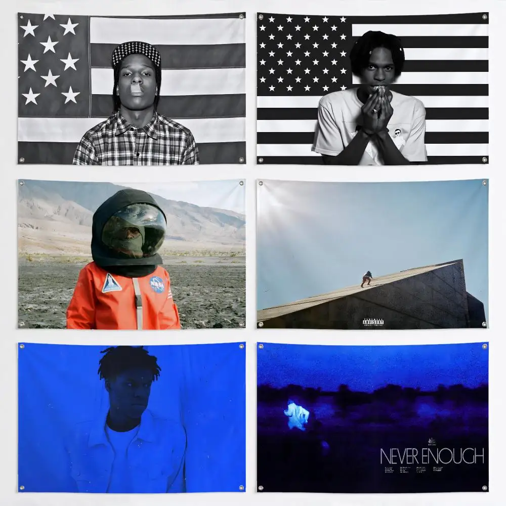 Singer Daniel Caesar Son of Spergy Flags Aesthetic Wall Tapestry Printed Wall Hanging Living Room Party Outdoor Decor
