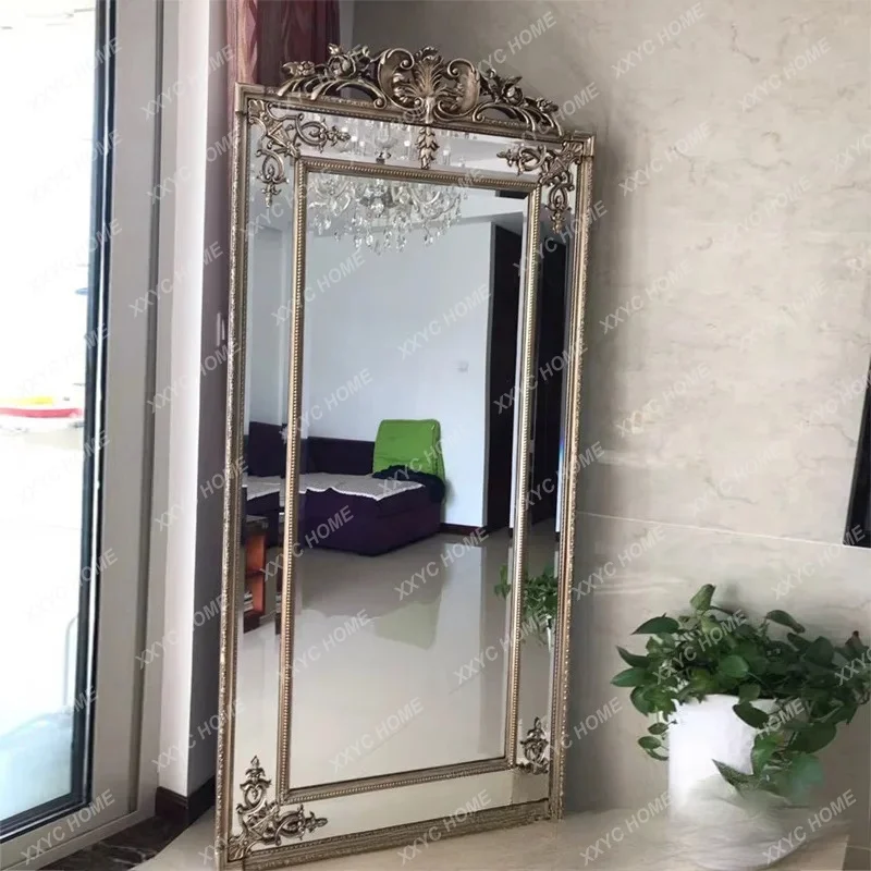 XX Cloakroom fitting mirror full-body  household dressing floor  clothing store mirror  wedding mirror