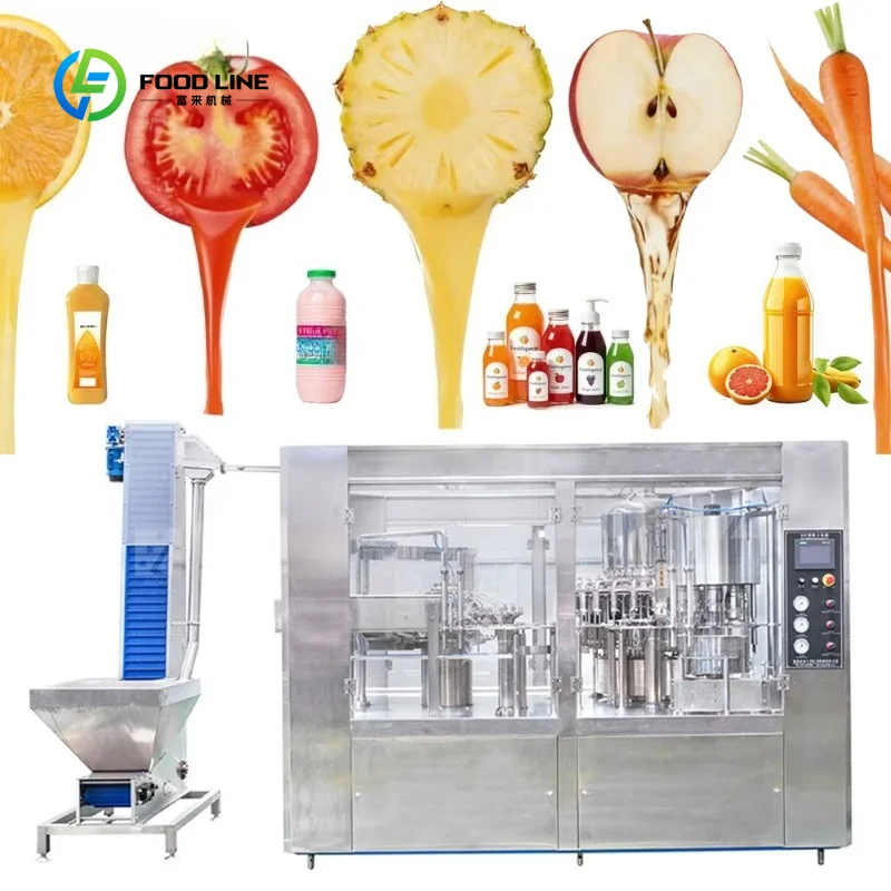 Customized Automatic 3-in-1 Aseptic Cold Filling Machine for PET Bottle Juice, Dairy, Coffee, Functional Drinks (0.25L-2.5L)