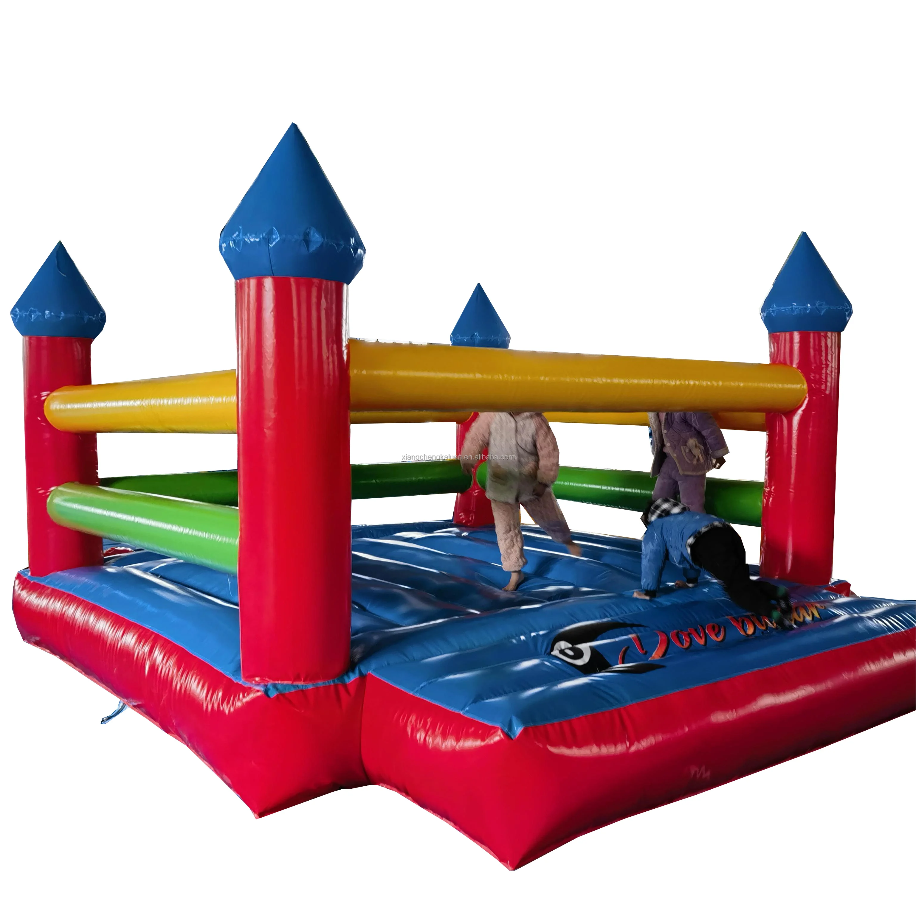 Commercial Mini Bounce House with Slide and Blowers PVC Material 8-Person Capacity Inflatable Bouncy Castle for Party