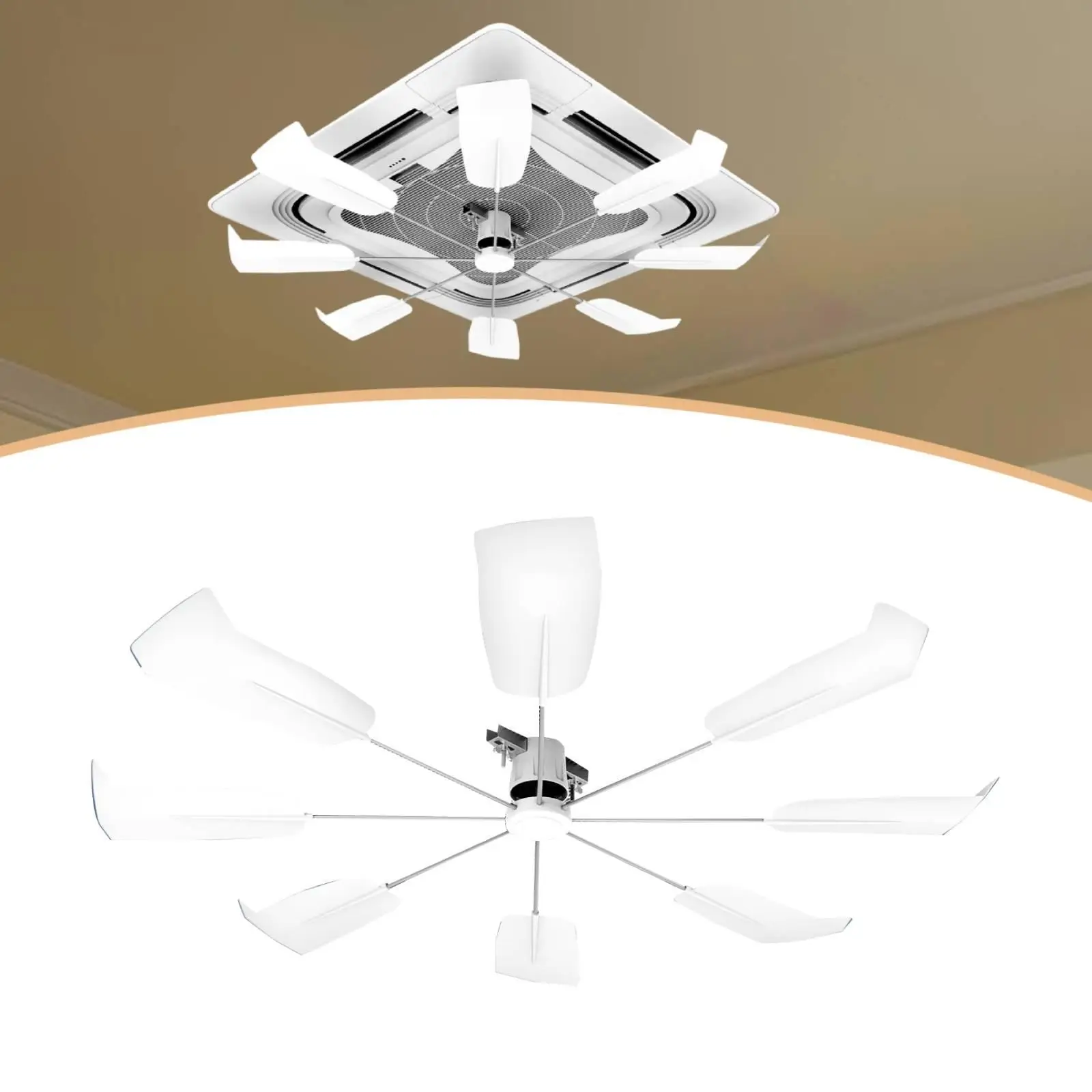 Universal Air Conditioner Adjustable Vent Deflector Ceiling Wind Direction Fan Redirect Household Air Cooling Accessory for Room