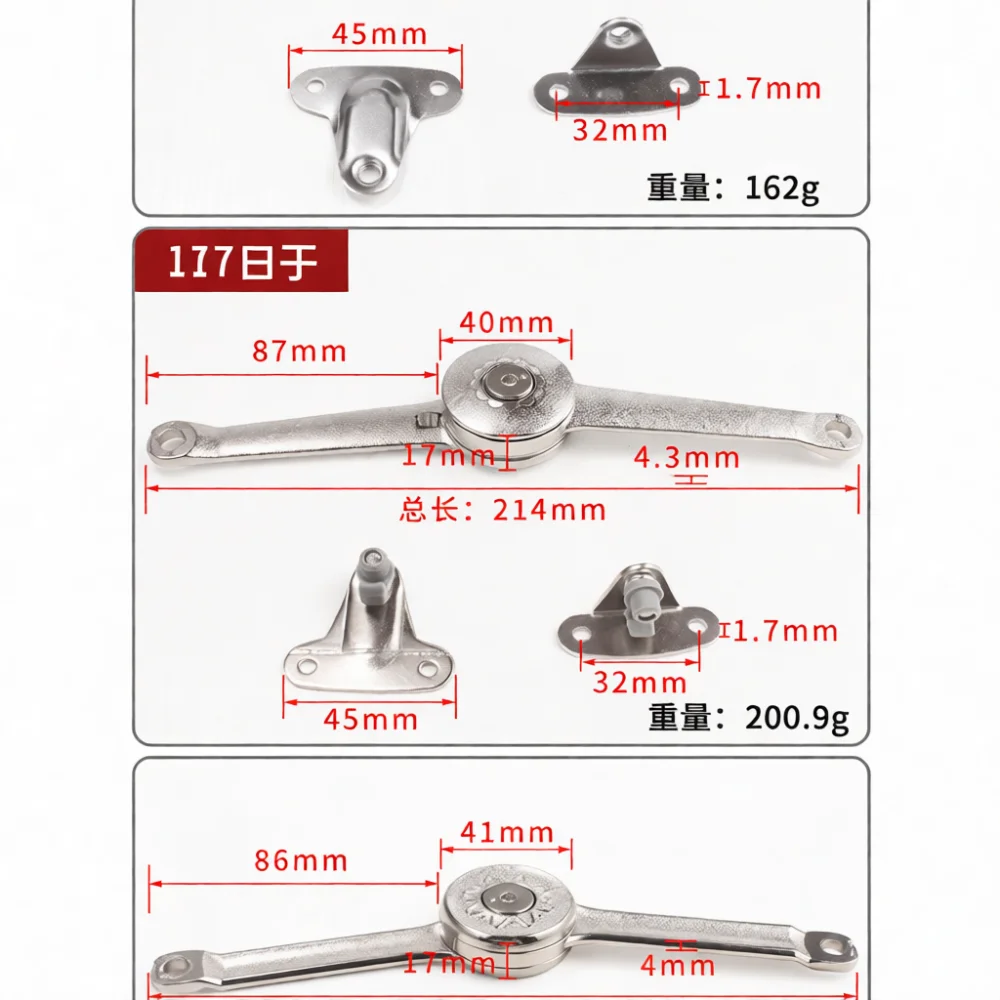 Glass Narrow Frame Door Hydraulic Support Rod Cabinet Furniture Hardware Free Stop Buffer Folding Lift Gas Strut