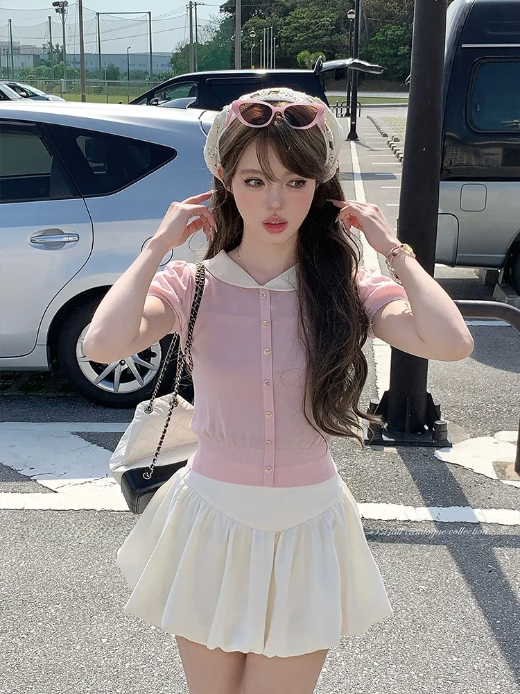 

Атласная юбка Acaine с высокой талией, А-силуэта, с кружевом, для женщин, летняя, винтажная, удлиняющая, стройнящая