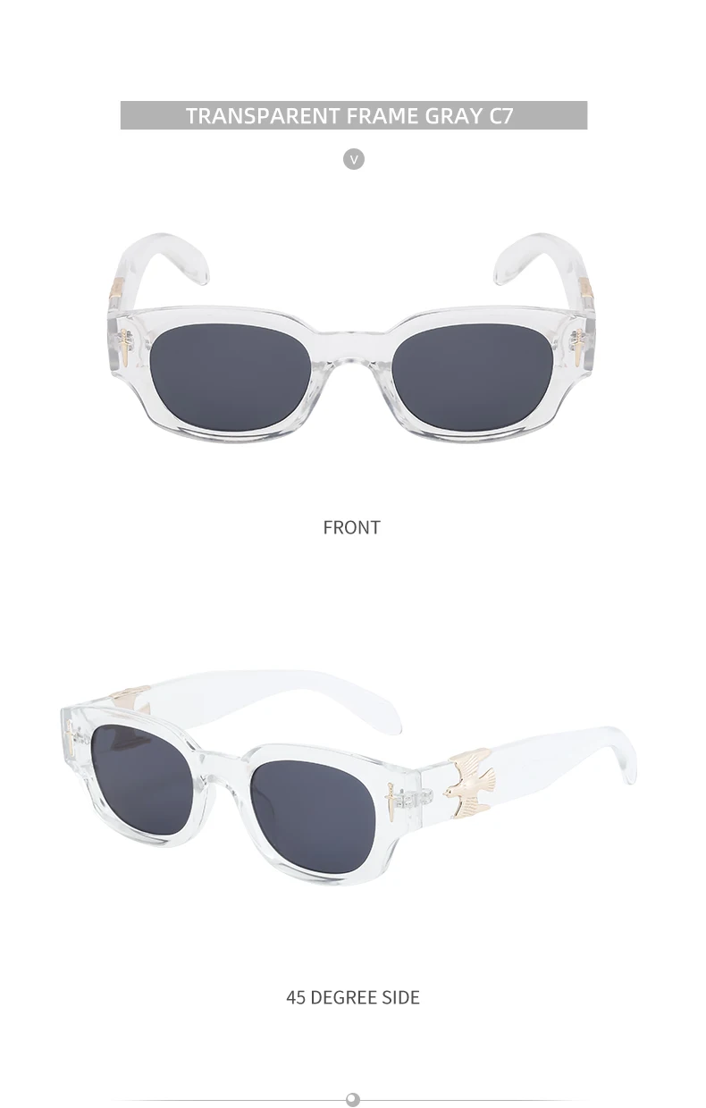 Punk Soaring Eagle Sonnenbrille Herren 2026 Luxusmarke Designer Mode Rechteckige Sonnenbrille für Damen Steampunk Shades Eyewear – Detail 17