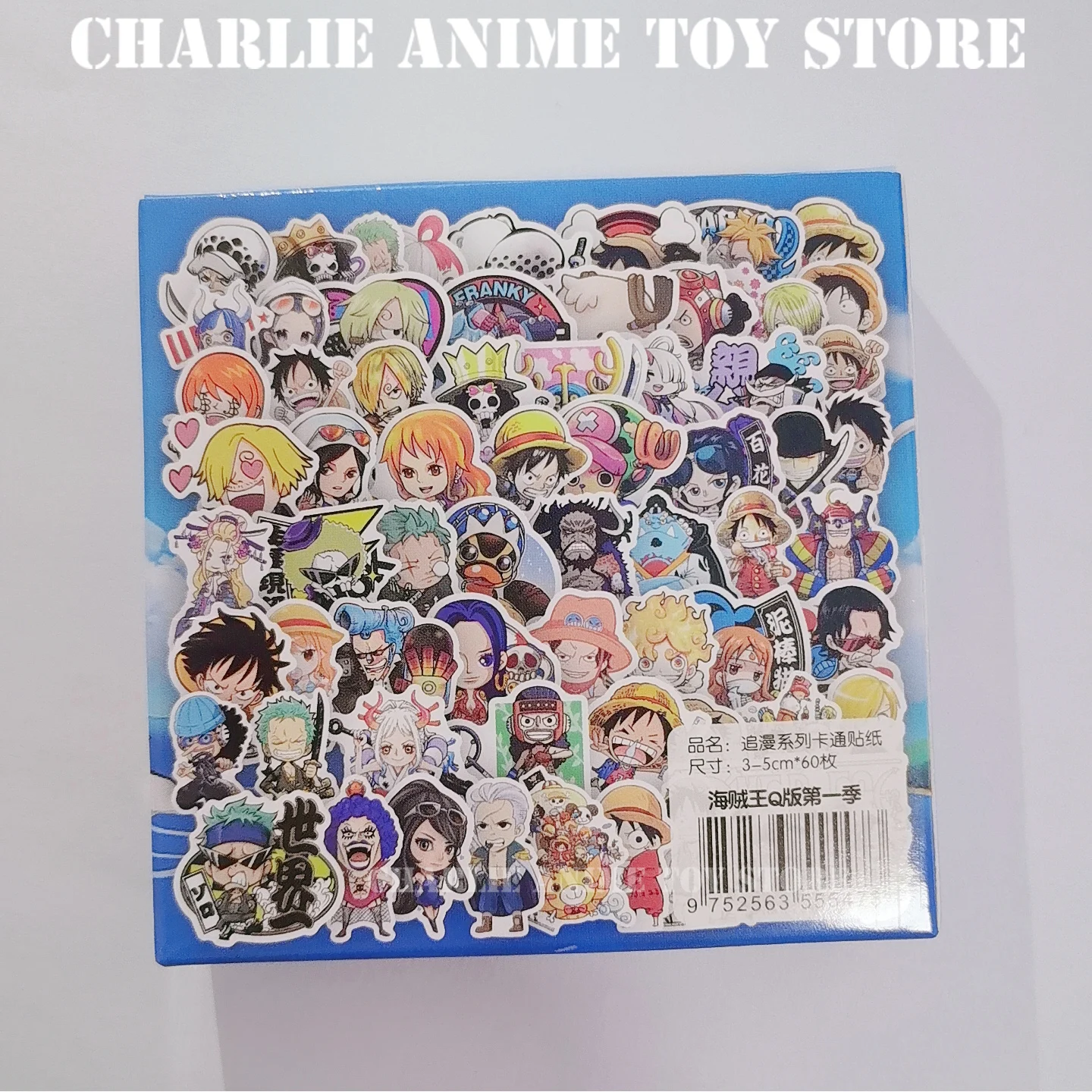 60 قطعة أنيمي اليابان قطعة واحدة الشكل لوفي لعبة ملصق دفتر دراجة نارية سكيت الكمبيوتر ملصقات الهاتف المحمول لعبة الهدايا