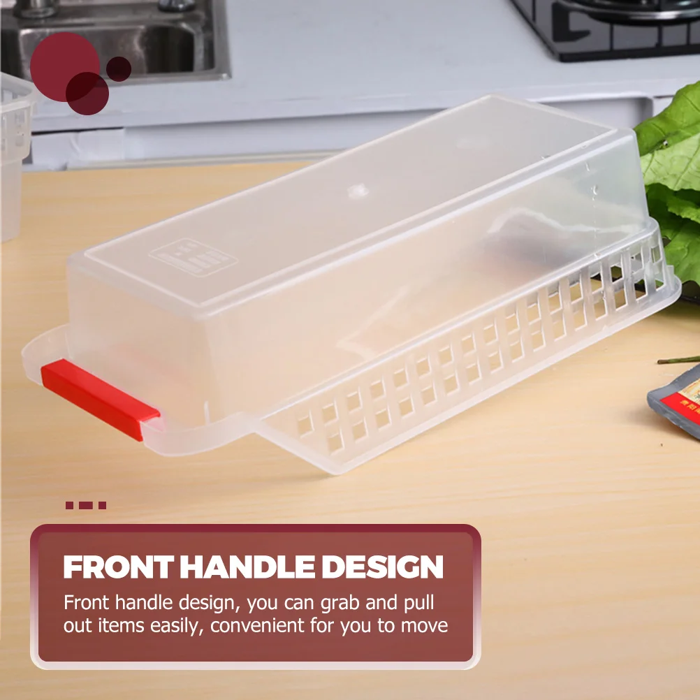 

8Pcs Refrigerator Storage Bins Plastic Organizer Fridge Containers for Freezers Fruit Snack Beverage Fridge Organizer