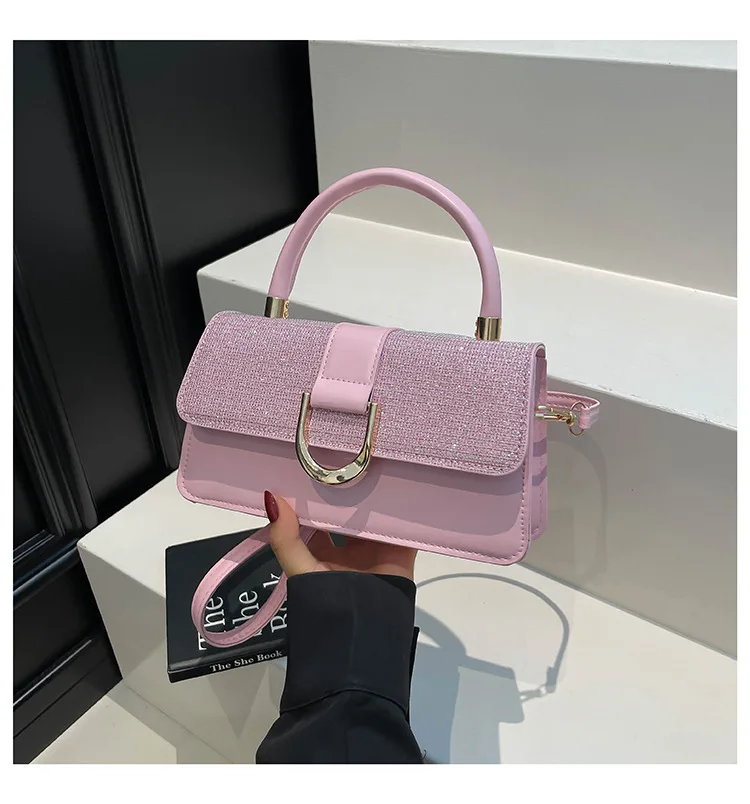 حقيبة مربعة فاخرة للسيدات لعام 2025، محفظة كتف متعددة الاتجاهات من الجلد النباتي، حقيبة يد بسيطة للعمل والتنقل والاستخدام اليومي