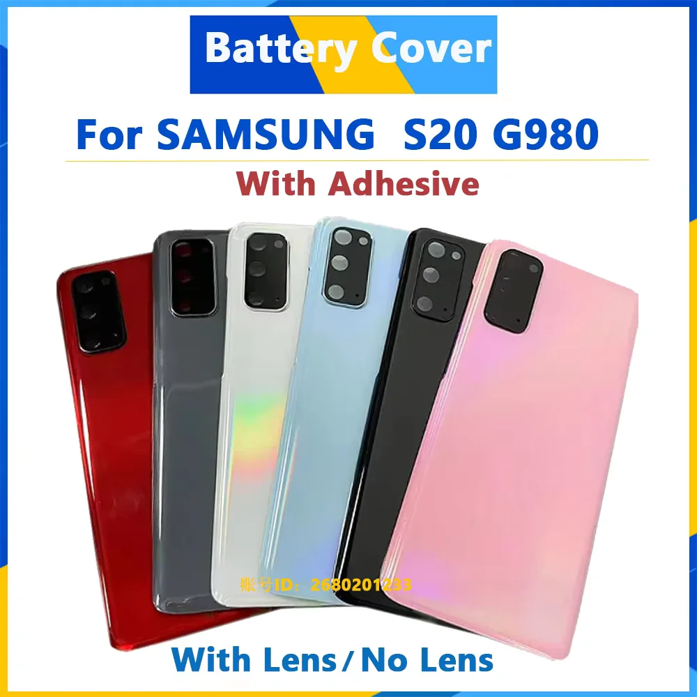 

Back Cover For Samsung Galaxy S20 G980 Back Door Replacement Battery Case ,Rear Housing Cover With Camera Lens