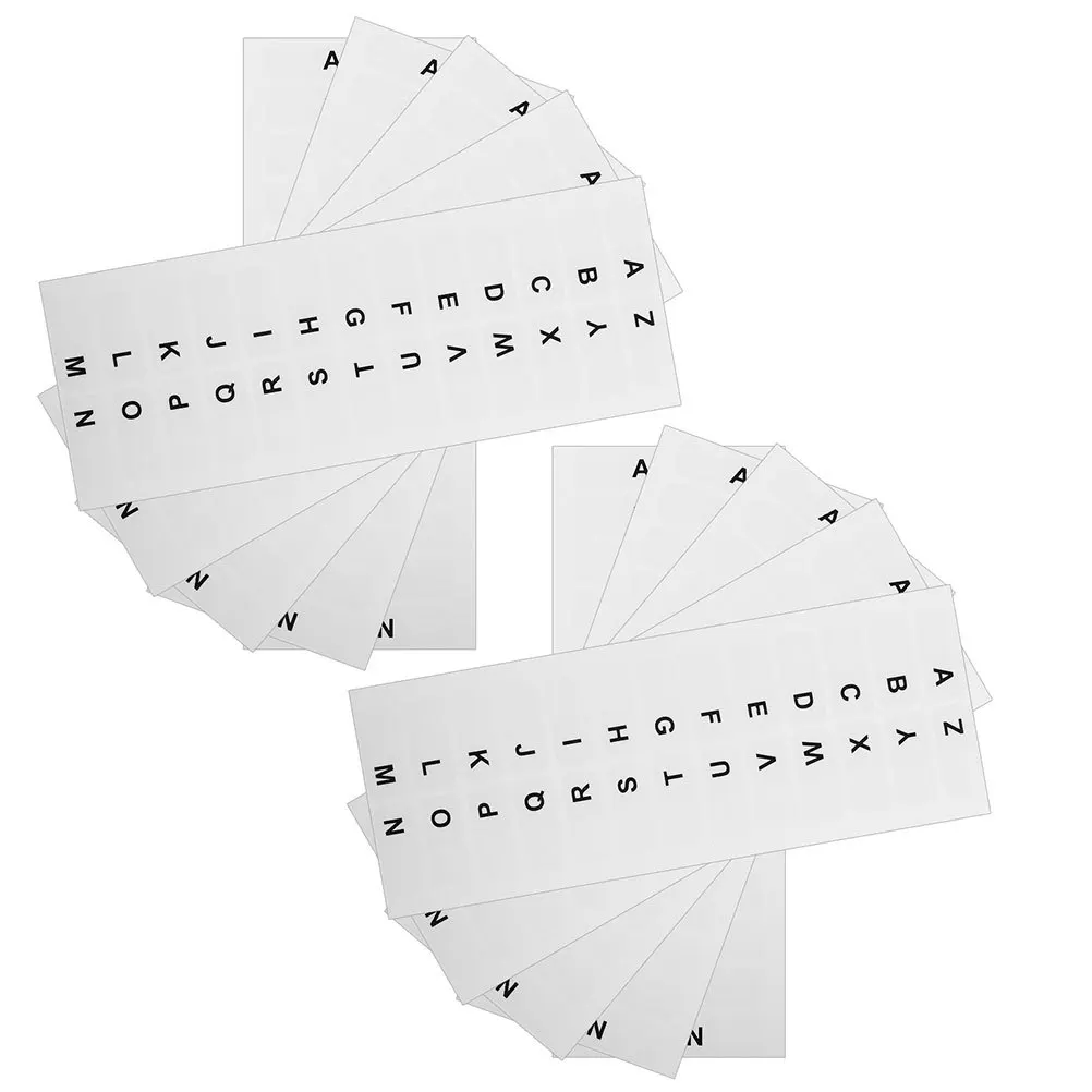 

10 Sheet White Index Tabs Alphabetical Writable Sticky Page Markers for School Office File Organization Quick Reference