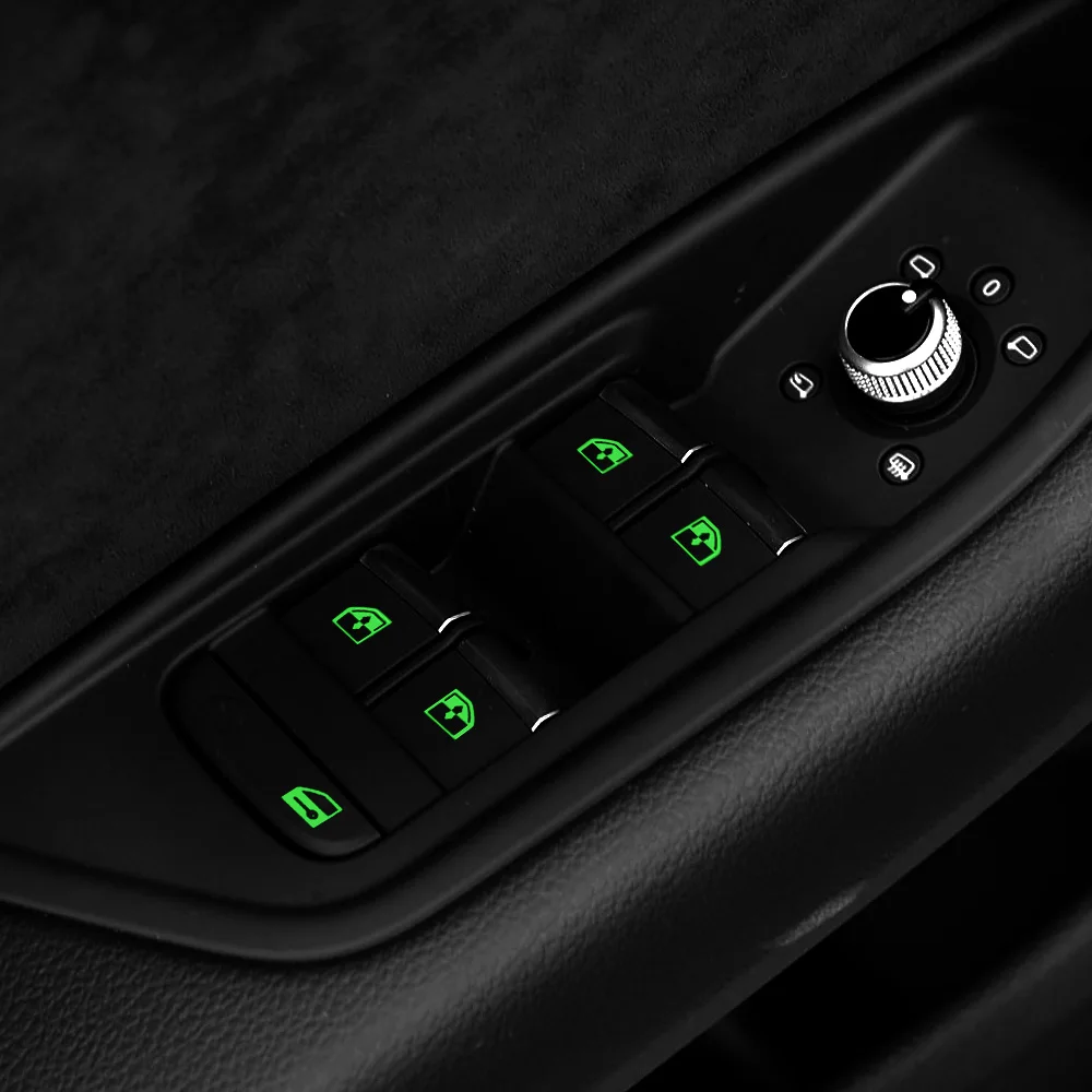 Multi-function Button Sticker Rocker Switch Label Switches Relay Decoration Car Luminous Sticker Circuit Panel Decals