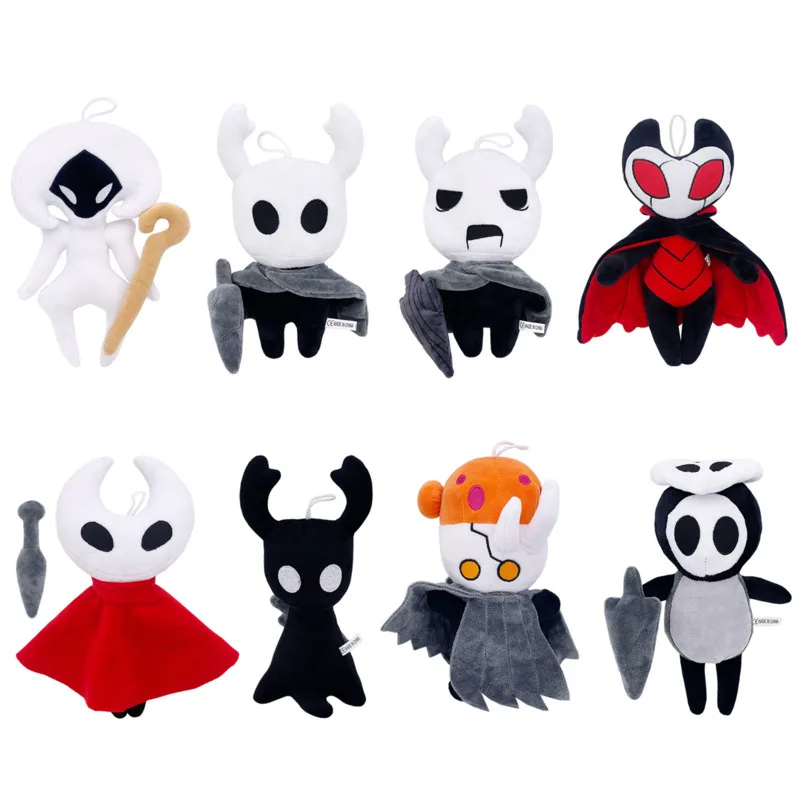 

New Hollow Knight Silk Song Plush Doll Toy 21/26CM Cartoon Cute Soft Ghost Crutch Plush Dolls Toy Game Periphery For Kid Gift