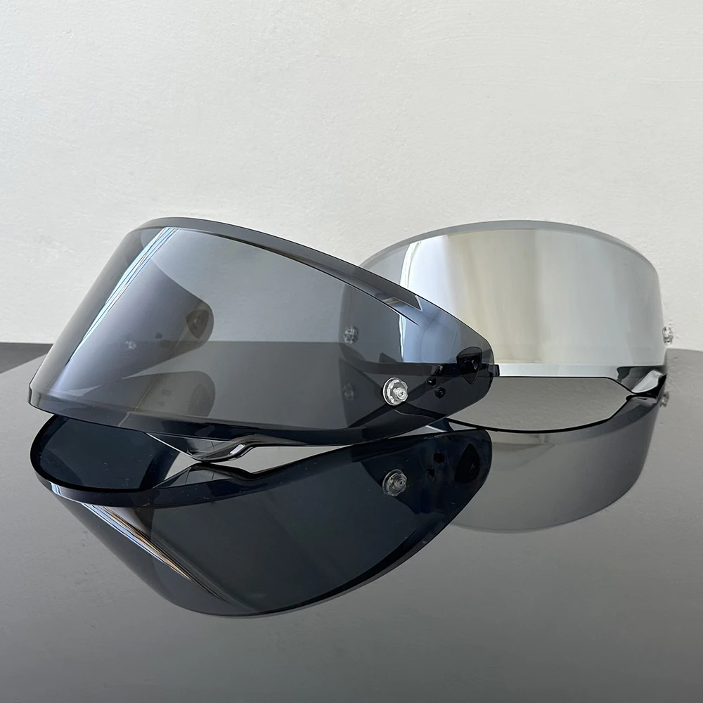 Motorcycle Full Face Helmet Shield Lens Replacement Deep tea Silver Anti-UV Lens Fit for HJC RPHA 12 HJ-42 RPHA-12 Helmet Visor view 4