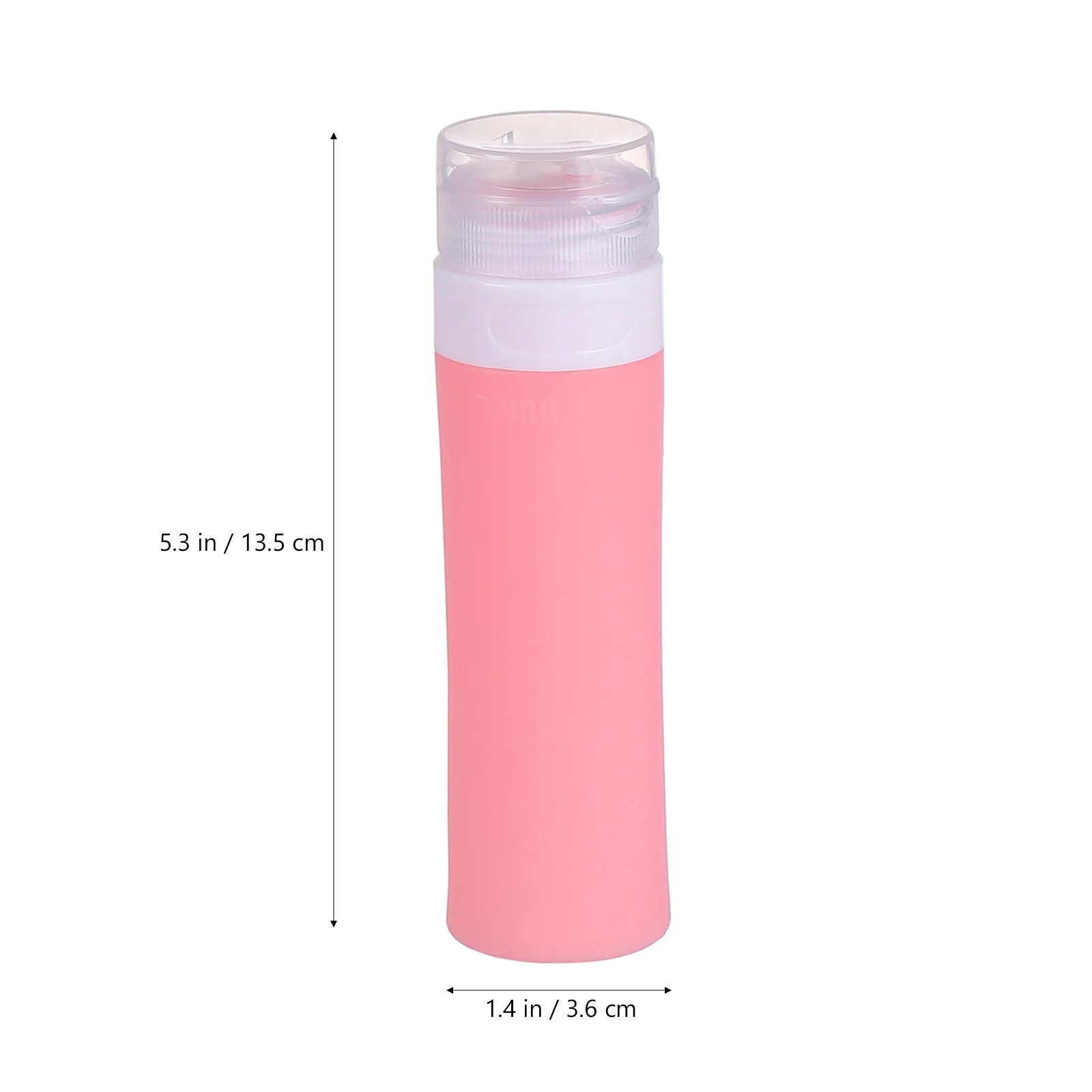 

3pcs 80ml Small Silicone Bottle Set Reusable Portable Travel Bottles Empty Containers for Lotion Sunscreen Shampoo