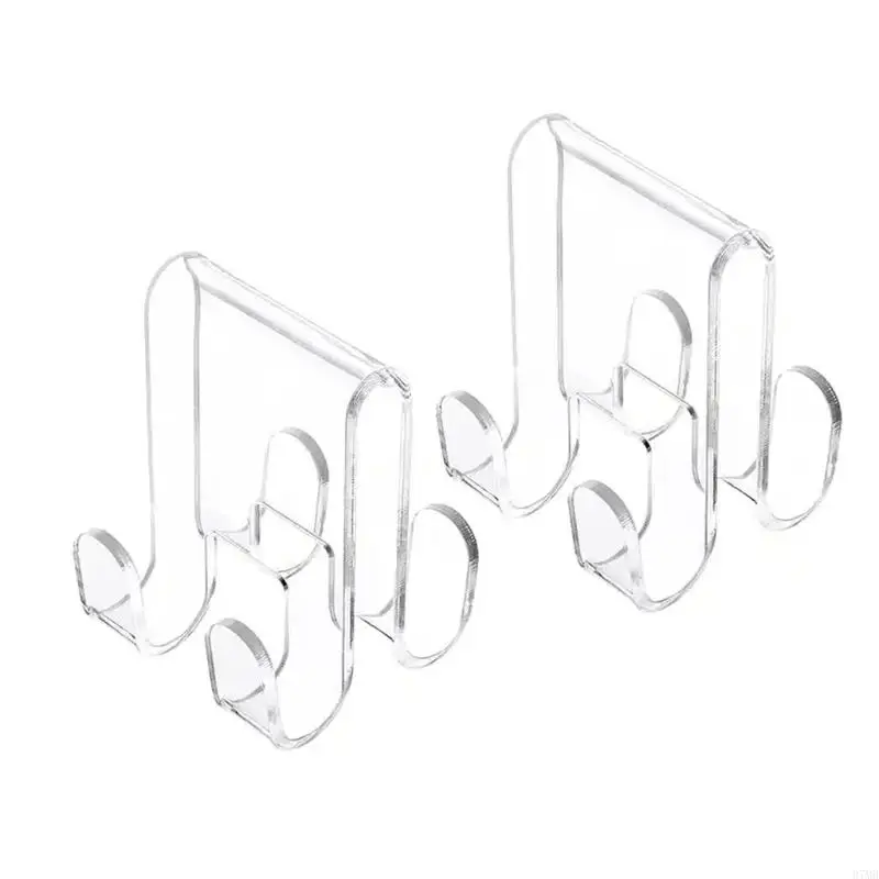 

37MB Thick Glass Door Hook Strong Adhesive Acrylic Shower Hanger Transparent Towel Bathrobes Hangings Hook Bathroom Essential