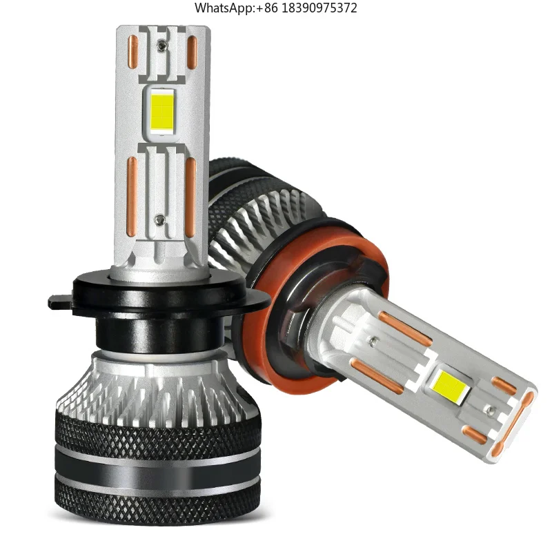 K5C H7 60000LM 140W H7 Canbus Led Bulbs 4300K LED H4 H11 HB3 9005 HB4 9006 K6C Led Double Copper Tube Fog Light 12V 2PCS