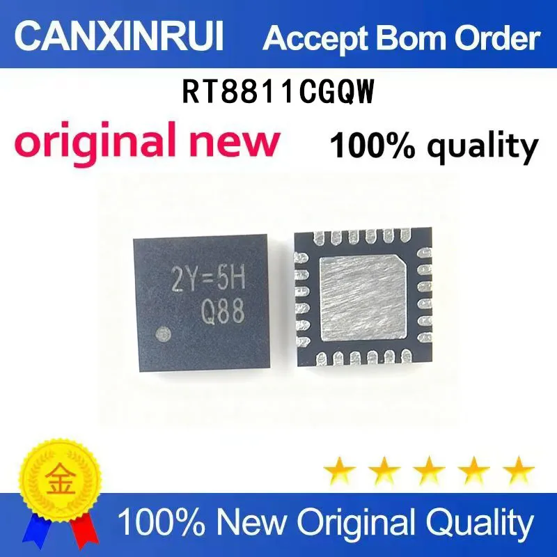 

(5-100 Pieces) RT8811CGQW RT8811C 2Y=3B 2Y=brand new QFN24 integrated circuit