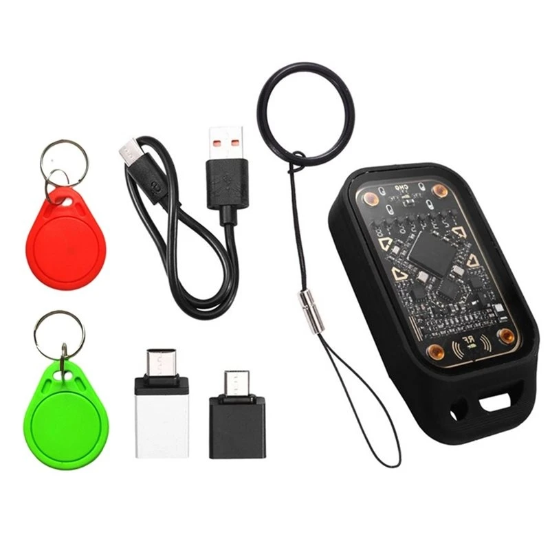 Chameleon V3.0 Read Writer+ 2XUID Keychain RFID Smart Chip Emulator Reader 125K 13.56Mhz ID IC Smart Card Tag Copyer
