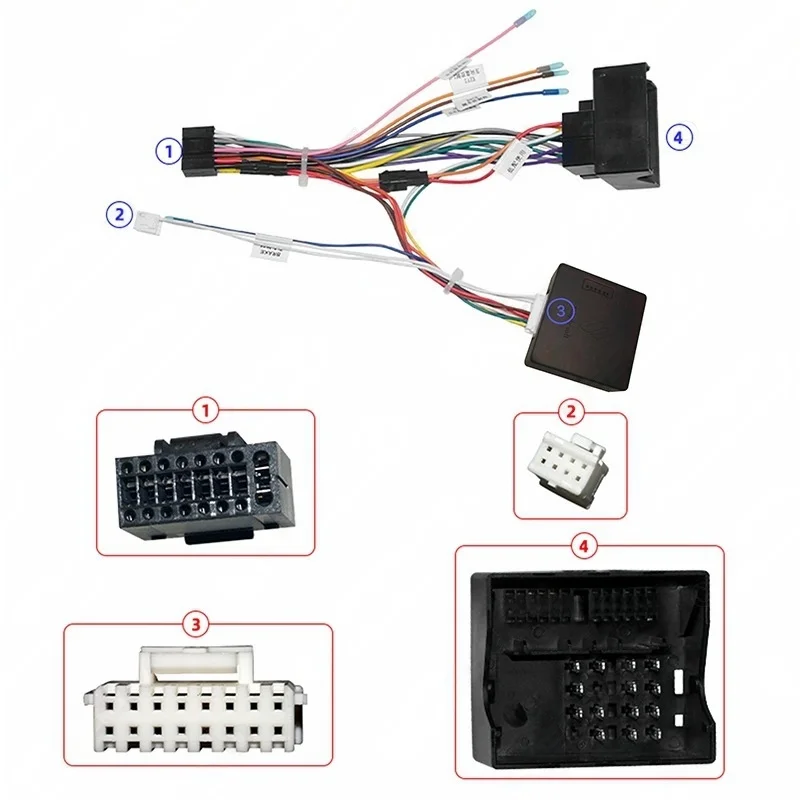 

Монтажные комплекты рамки мультимедийной панели Android 2 DIN 9 дюймов, адаптер жгута проводов, декодер шины CAN для Opel Corsa 2010-2016 гг.