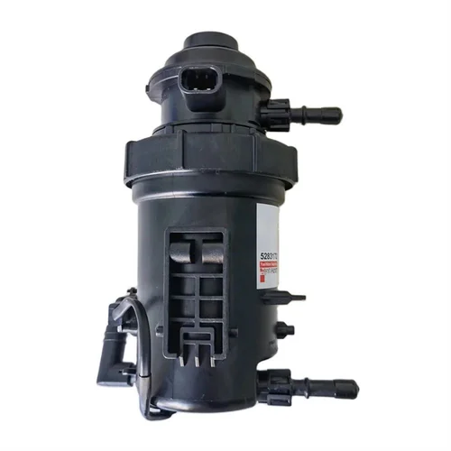 1 pieza de conjunto de filtro separador de agua y combustible de 2 pines ABS negro para filtro de combustible de motor diésel Foton Cummins ISF 2,8