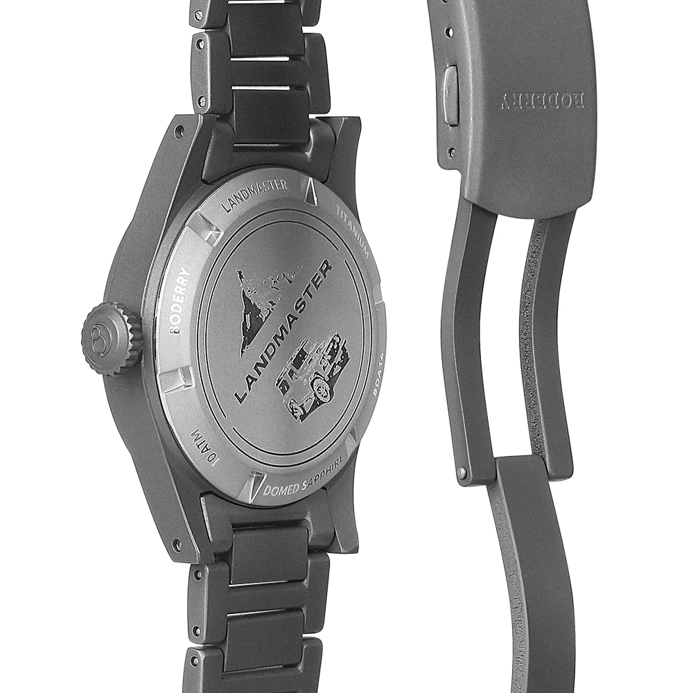 Boderry LANDMASTER Field Titanium Watch 100M Waterproof Automatic Mechanical Dive Outdoor Sport Wristwatch For Men