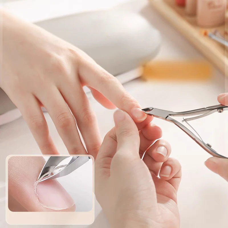 Pinza para cutículas de uñas de los pies para adultos, cortador de bordes, tijera, alicates para uñas, herramienta para pedicura, producto para eliminar la piel muerta, herramientas de manicura para el cuidado de los pies