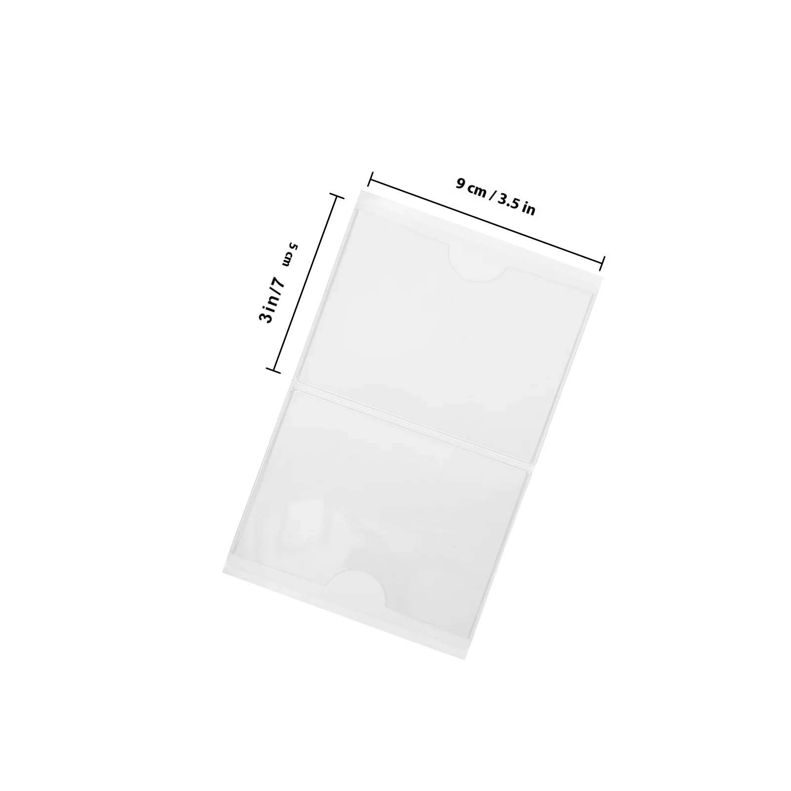 12 قطعة من أكياس الملصقات اللاصقة المقاومة للماء وحاملي البطاقات الشفافة للاستخدام العملي على المدى الطويل لأكياس بطاقات البطاقات المختلفة #3