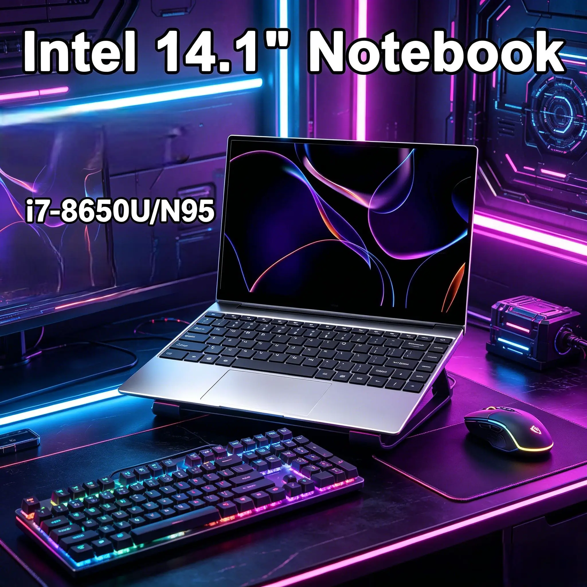 

2026 New 14.1" Laptop Intel N95 Windows 11 16GB 32GB Business Office Portable Notebook Ultra Slim Laptop