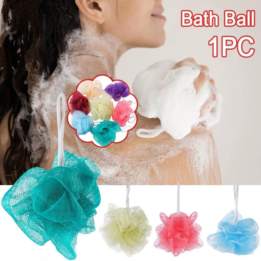 Multicolored Bath Sponge Towel Exfoliating Shower Ball Loofah For Body Massage And Cleaning Cleaning Tool For Women And Men