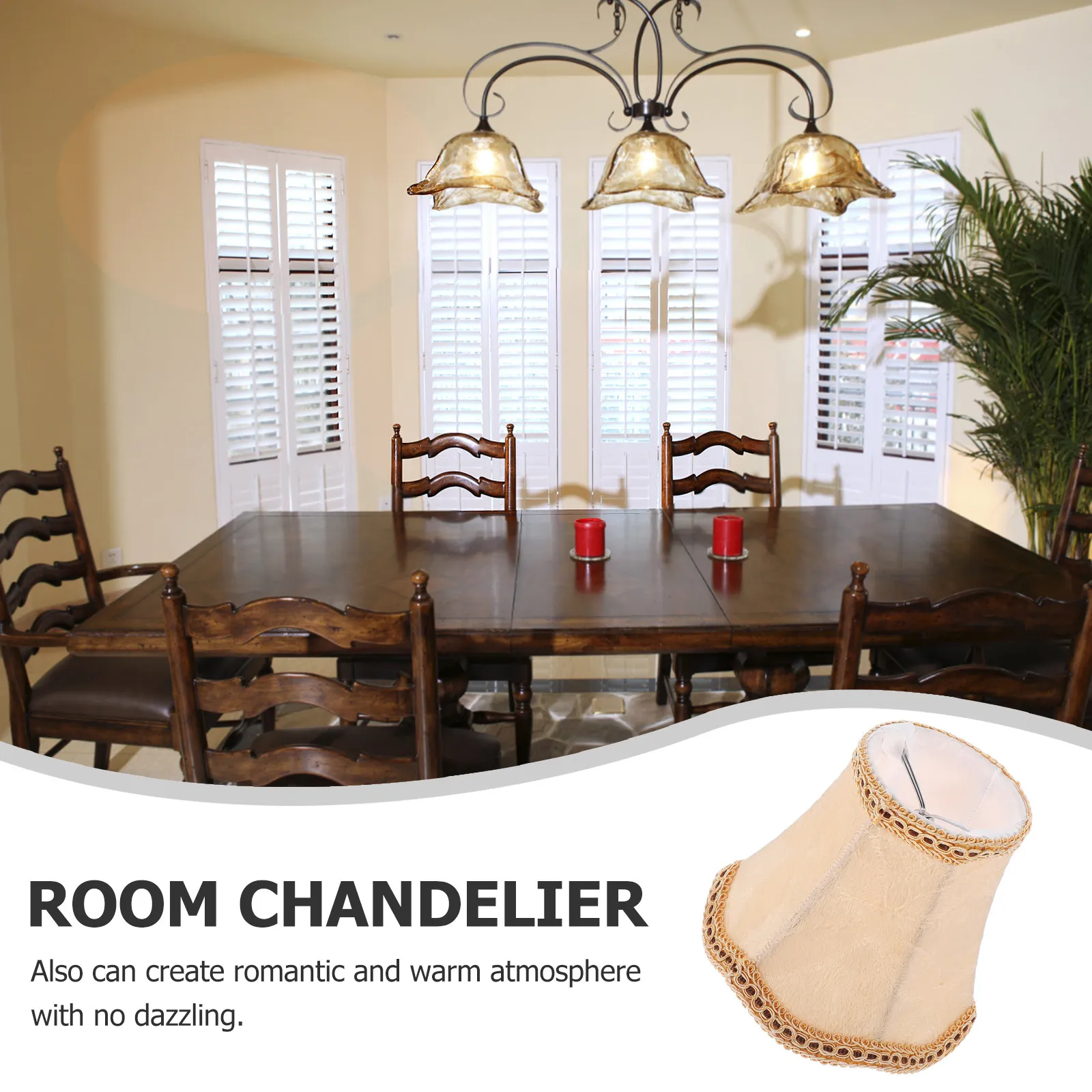 Fabric Lampshade Cover Pendant Lights Cloth Simple Mini Chandelier Adornment Bedroom Living Room Home Lighting Dust Proof