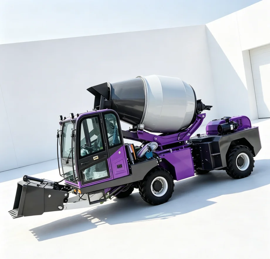 Self-Loading Fully Automatic Feeding Integrated Engineering Vehicle Concrete Mixer Truck All-in-One Mixing & Transport
