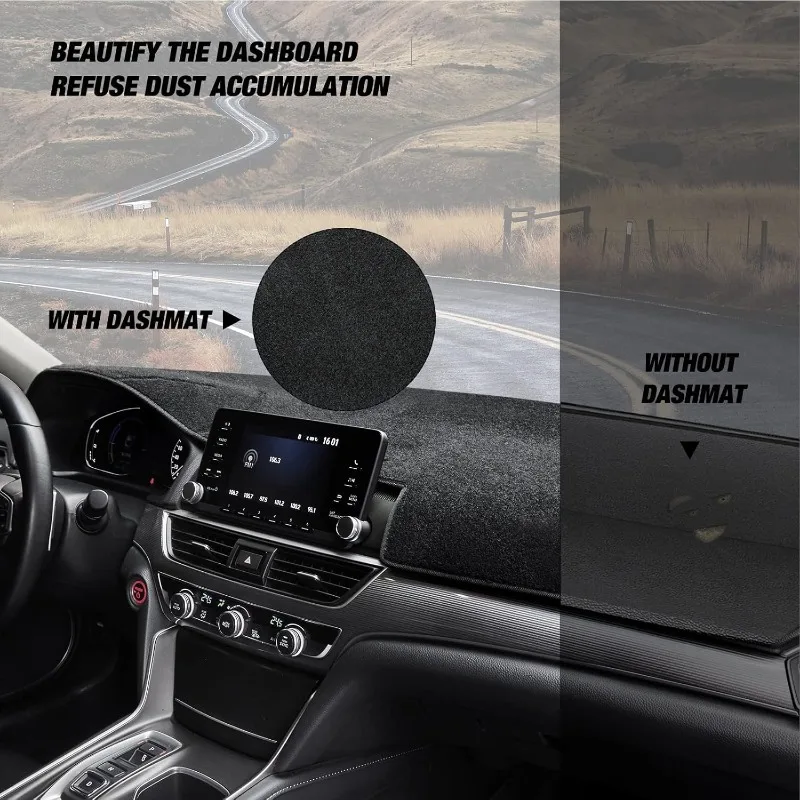 سجادة غطاء لوحة القيادة متوافقة مع ألتيما 2007-2012 (أسود)