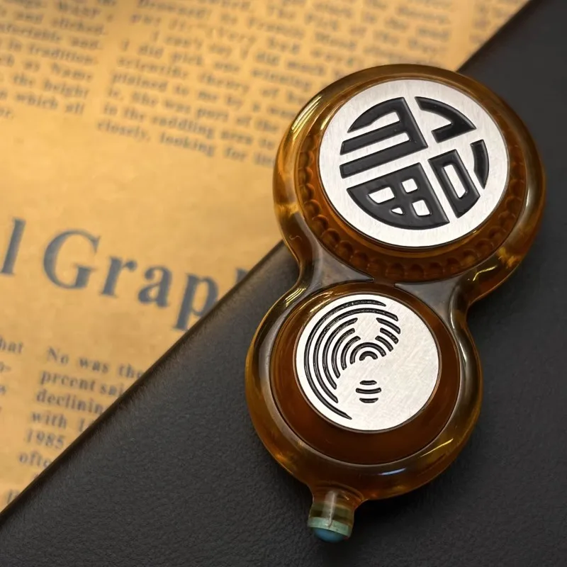 Metal slider fidget catraca roda moeda háptica cartão de impulso magnético fidget rolo spinner edc alívio do estresse brinquedo sensorial ansiedade