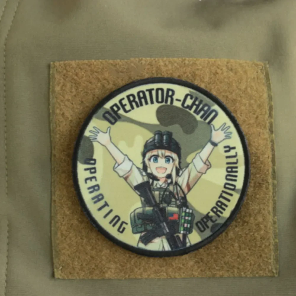 Girls Frontline Patches HK416 404 DEFY Girls Frontline Game Anime Patch Gun Girl Hook Loop Embroidery Tactical Badge on Backpack