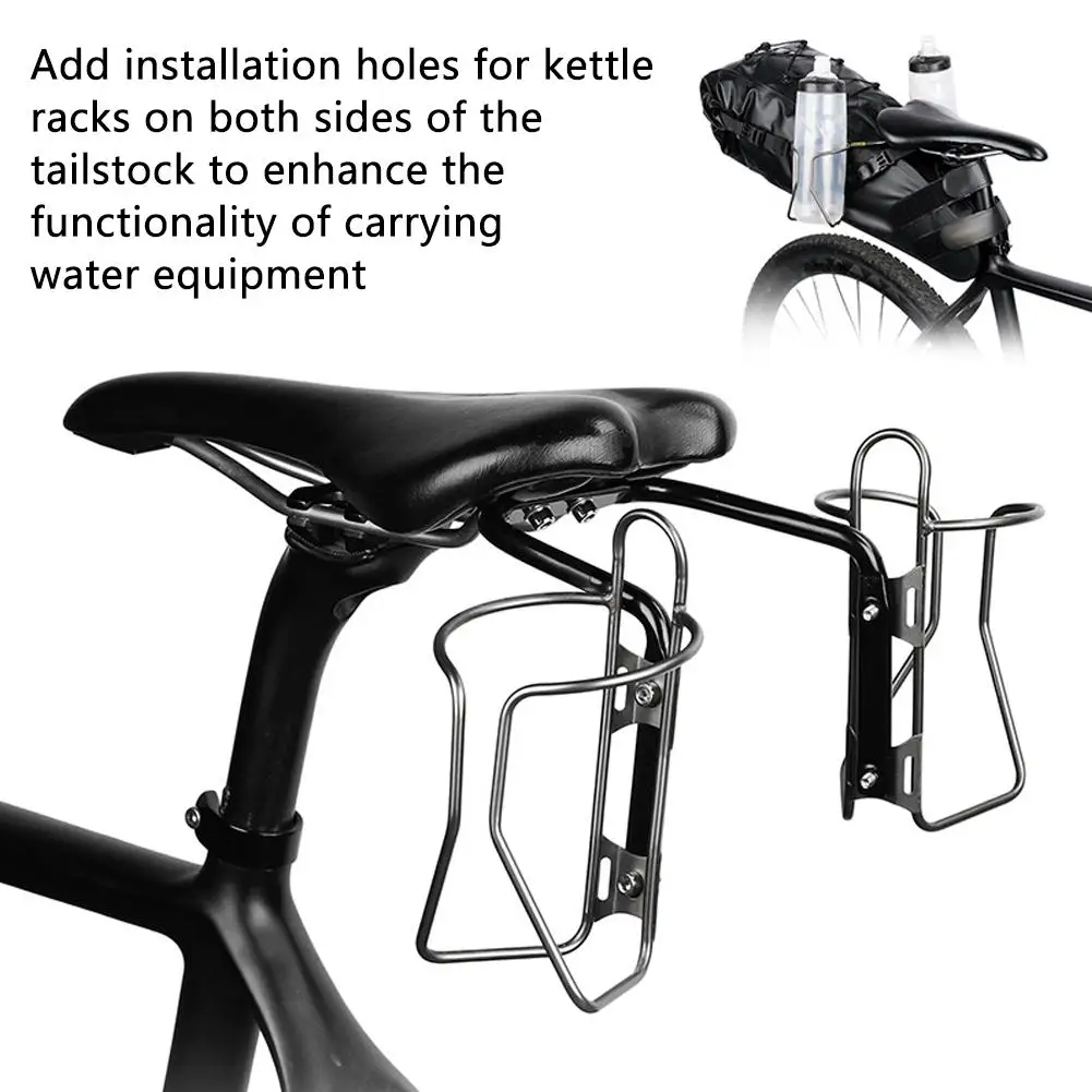 Rhinowalk Bike Saddle Stabilizer Bracket Rear Seat Luggage Frames Bracket Mounting Holder Shelf Accessories Rack Bicycle G1U4