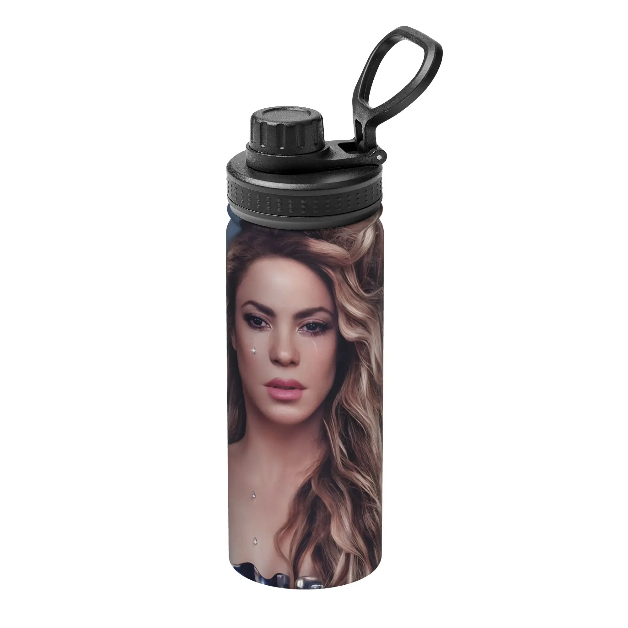 Singer S-Shakira 18OZ Sports Insulated Kettle  Thermal Cup Stainless Steel Office Home Mugs Spill Proof