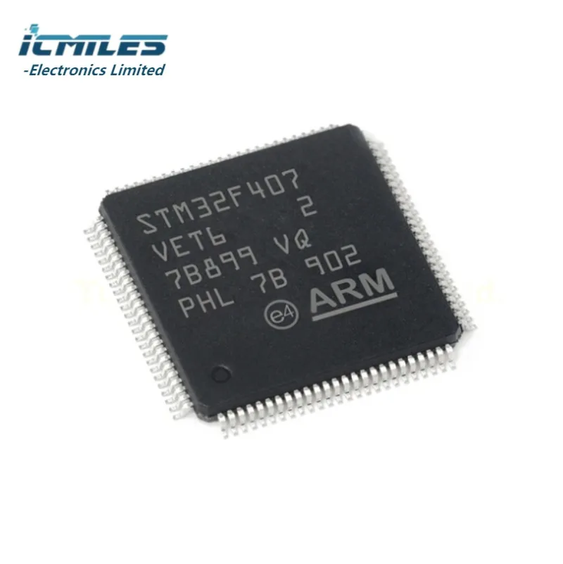 1/5pcs STM32F407VET6 IC MCU 32BIT 512KB FLASH 100LQFP STM32F407 LQFP-100 IC chipset in stock